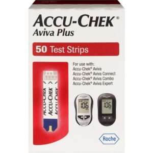 Accu-Chek Aviva Plus Blood Glucose Test Strips - (50 Count)